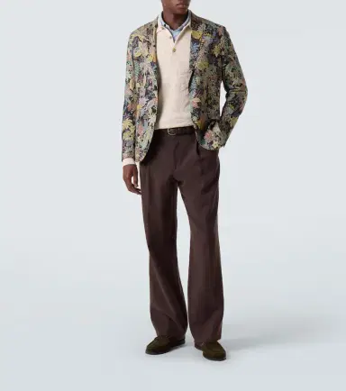 Etro Jacquard wool-blend polo sweater | Thumbnail 2 Etro Jacquard wool-blend polo sweater | Thumbnail 2