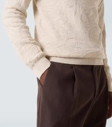 Etro Jacquard wool-blend polo sweater | Thumbnail 3 Etro Jacquard wool-blend polo sweater | Thumbnail 3