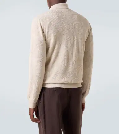 Etro Jacquard wool-blend polo sweater | Thumbnail 7 Etro Jacquard wool-blend polo sweater | Thumbnail 7
