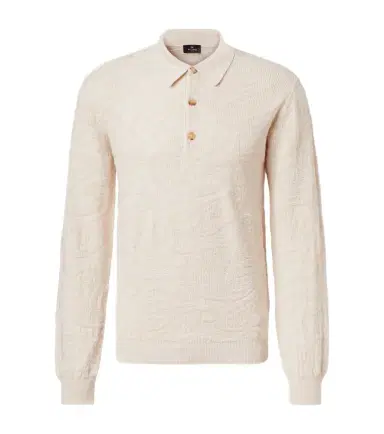 Etro Jacquard wool-blend polo sweater | Thumbnail 1 Etro Jacquard wool-blend polo sweater | Thumbnail 1