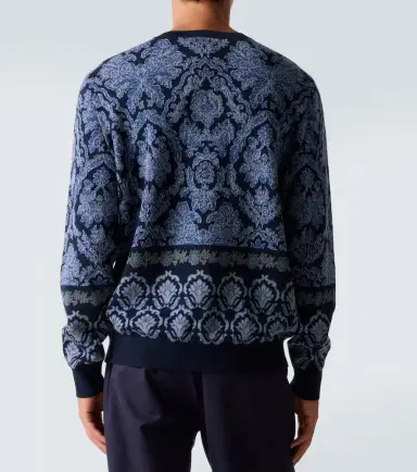 Etro Intarsia cotton sweater | Thumbnail 4 Etro Intarsia cotton sweater | Thumbnail 4