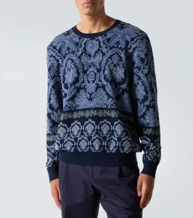 Etro Intarsia cotton sweater | Thumbnail 5 Etro Intarsia cotton sweater | Thumbnail 5