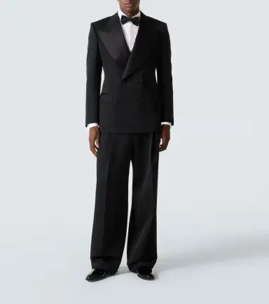 Dolce & Gabbana Wool and silk-blend tuxedo jacket | Thumbnail 3 Dolce & Gabbana Wool and silk-blend tuxedo jacket | Thumbnail 3