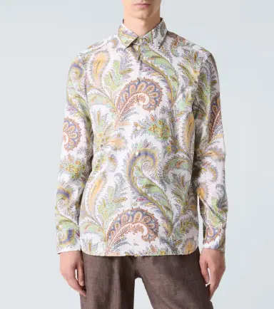 Etro Paisley cotton poplin shirt | Thumbnail 2 Etro Paisley cotton poplin shirt | Thumbnail 2