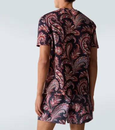 Etro Paisley cotton jersey T-shirt | Thumbnail 3 Etro Paisley cotton jersey T-shirt | Thumbnail 3