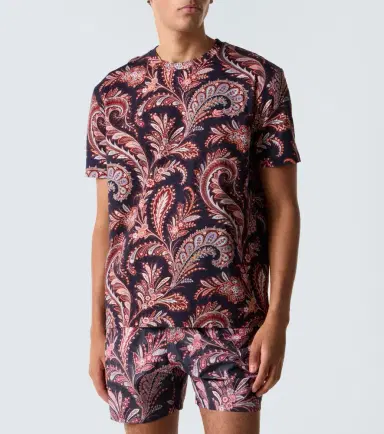 Etro Paisley cotton jersey T-shirt | Thumbnail 4 Etro Paisley cotton jersey T-shirt | Thumbnail 4