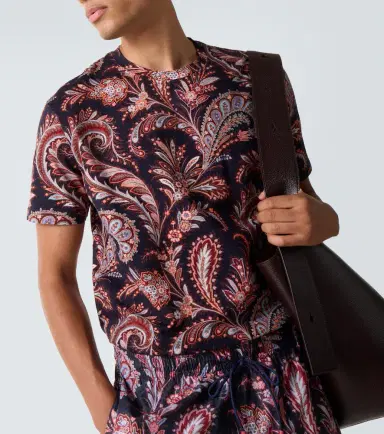 Etro Paisley cotton jersey T-shirt | Thumbnail 5 Etro Paisley cotton jersey T-shirt | Thumbnail 5