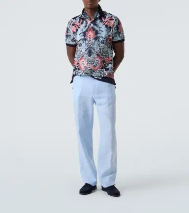 Etro Paisley cotton piqué polo shirt | Thumbnail 2 Etro Paisley cotton piqué polo shirt | Thumbnail 2