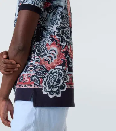 Etro Paisley cotton piqué polo shirt | Thumbnail 3 Etro Paisley cotton piqué polo shirt | Thumbnail 3
