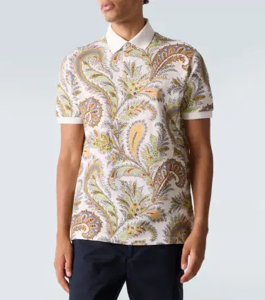 Etro Paisley cotton piqué polo shirt | Thumbnail 2 Etro Paisley cotton piqué polo shirt | Thumbnail 2