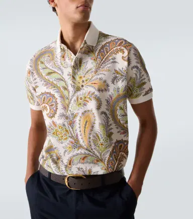 Etro Paisley cotton piqué polo shirt | Thumbnail 3 Etro Paisley cotton piqué polo shirt | Thumbnail 3