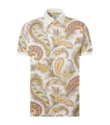 Etro Paisley cotton piqué polo shirt | Thumbnail 1 Etro Paisley cotton piqué polo shirt | Thumbnail 1