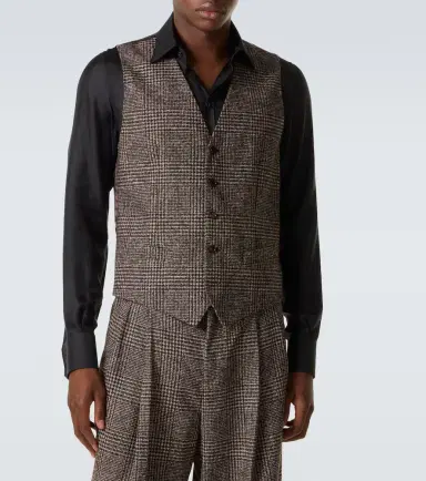 Dolce & Gabbana Checked single-breasted vest | Thumbnail 2 Dolce & Gabbana Checked single-breasted vest | Thumbnail 2