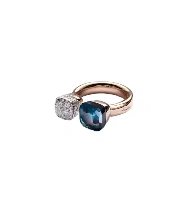 Pomellato Nudo 18kt gold ring with topaz and diamonds | Thumbnail 1 Pomellato Nudo 18kt gold ring with topaz and diamonds | Thumbnail 1