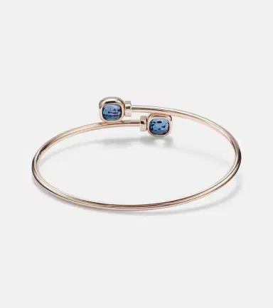 Pomellato Nudo 18kt gold bangle with topazes and diamonds | Thumbnail 2 Pomellato Nudo 18kt gold bangle with topazes and diamonds | Thumbnail 2