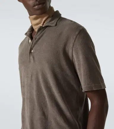 Fedeli Mondial cotton terry polo shirt | Thumbnail 3 Fedeli Mondial cotton terry polo shirt | Thumbnail 3