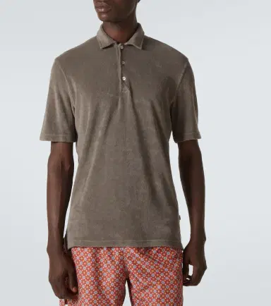Fedeli Mondial cotton terry polo shirt | Thumbnail 5 Fedeli Mondial cotton terry polo shirt | Thumbnail 5