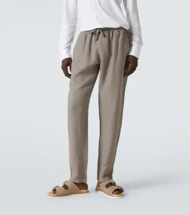 Fedeli Bonifacio linen tapered pants | Thumbnail 5 Fedeli Bonifacio linen tapered pants | Thumbnail 5