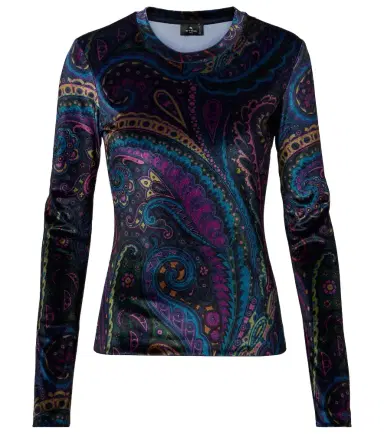 Etro Paisley jersey top | Thumbnail 1 Etro Paisley jersey top | Thumbnail 1