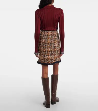 Etro Wool-blend tweed miniskirt | Thumbnail 3 Etro Wool-blend tweed miniskirt | Thumbnail 3