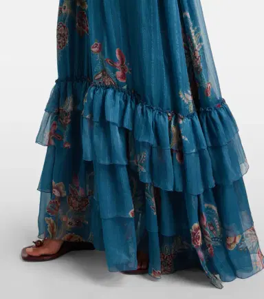 Etro Paisley silk chiffon gown | Thumbnail 3 Etro Paisley silk chiffon gown | Thumbnail 3