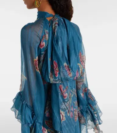 Etro Paisley silk chiffon gown | Thumbnail 5 Etro Paisley silk chiffon gown | Thumbnail 5