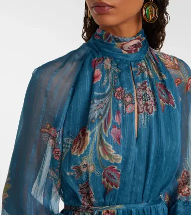 Etro Paisley silk chiffon gown | Thumbnail 6 Etro Paisley silk chiffon gown | Thumbnail 6