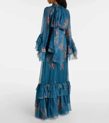 Etro Paisley silk chiffon gown | Thumbnail 7 Etro Paisley silk chiffon gown | Thumbnail 7