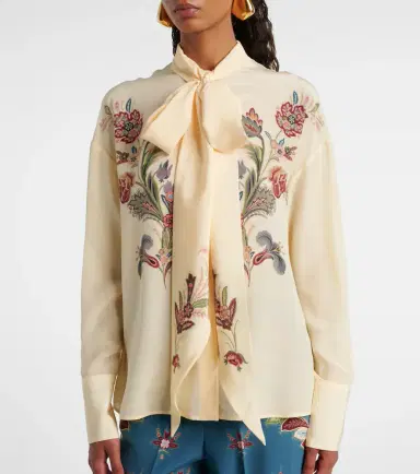Etro Floral silk blouse | Thumbnail 6 Etro Floral silk blouse | Thumbnail 6