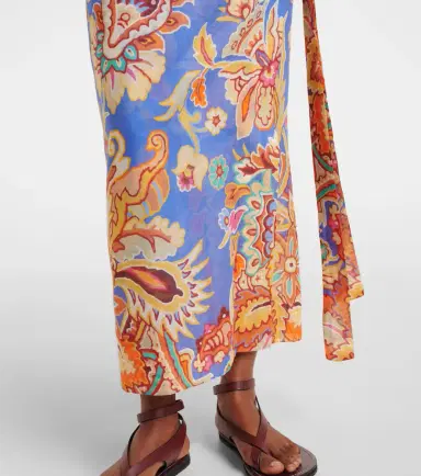 Etro Printed cotton and silk wrap skirt | Thumbnail 5 Etro Printed cotton and silk wrap skirt | Thumbnail 5