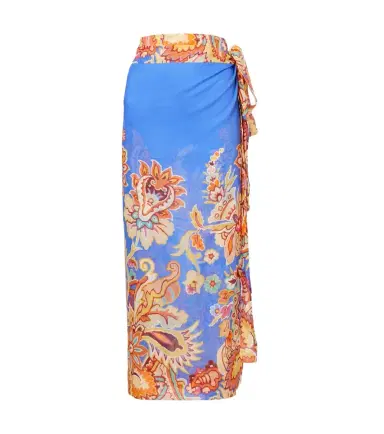 Etro Printed cotton and silk wrap skirt | Thumbnail 1 Etro Printed cotton and silk wrap skirt | Thumbnail 1