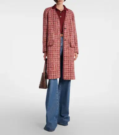 Etro Checked cotton and wool-blend coat | Thumbnail 2 Etro Checked cotton and wool-blend coat | Thumbnail 2