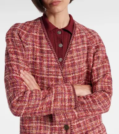 Etro Checked cotton and wool-blend coat | Thumbnail 4 Etro Checked cotton and wool-blend coat | Thumbnail 4