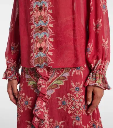 Etro Printed crepon blouse | Thumbnail 3 Etro Printed crepon blouse | Thumbnail 3