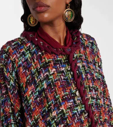 Etro Wool, mohair, and cotton-blend tweed cape | Thumbnail 5 Etro Wool, mohair, and cotton-blend tweed cape | Thumbnail 5