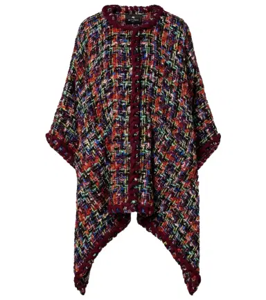 Etro Wool, mohair, and cotton-blend tweed cape | Thumbnail 1 Etro Wool, mohair, and cotton-blend tweed cape | Thumbnail 1