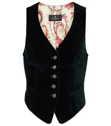 Etro Cotton velvet vest | Thumbnail 1 Etro Cotton velvet vest | Thumbnail 1