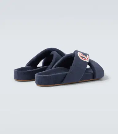Christian Louboutin Bizzu embroidered logo slides | Thumbnail 3 Christian Louboutin Bizzu embroidered logo slides | Thumbnail 3
