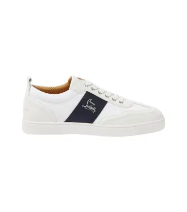 Christian Louboutin Retero leather and canvas sneakers | Thumbnail 1 Christian Louboutin Retero leather and canvas sneakers | Thumbnail 1