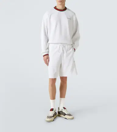 Gucci Logo cotton-blend sweatshirt | Thumbnail 2 Gucci Logo cotton-blend sweatshirt | Thumbnail 2