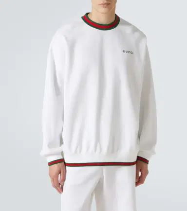 Gucci Logo cotton-blend sweatshirt | Thumbnail 3 Gucci Logo cotton-blend sweatshirt | Thumbnail 3