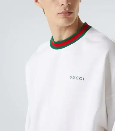 Gucci Logo cotton-blend sweatshirt | Thumbnail 4 Gucci Logo cotton-blend sweatshirt | Thumbnail 4