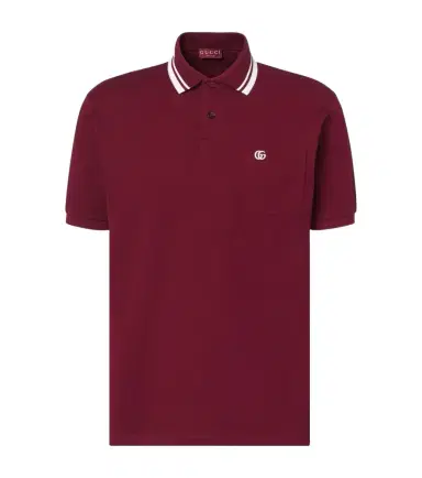 Gucci Double G cotton-blend piqué polo shirt | Thumbnail 1 Gucci Double G cotton-blend piqué polo shirt | Thumbnail 1