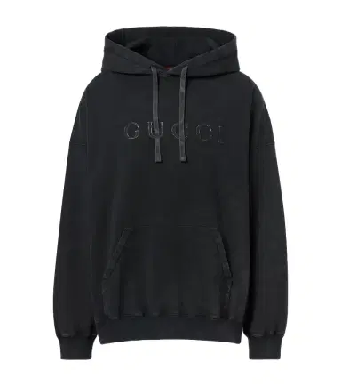 Gucci Logo cotton jersey hoodie | Thumbnail 1 Gucci Logo cotton jersey hoodie | Thumbnail 1
