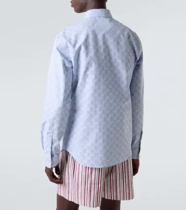 Gucci GG cotton and silk jacquard shirt | Thumbnail 2 Gucci GG cotton and silk jacquard shirt | Thumbnail 2