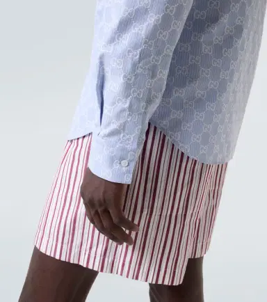 Gucci GG cotton and silk jacquard shirt | Thumbnail 3 Gucci GG cotton and silk jacquard shirt | Thumbnail 3