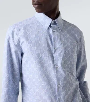 Gucci GG cotton and silk jacquard shirt | Thumbnail 5 Gucci GG cotton and silk jacquard shirt | Thumbnail 5