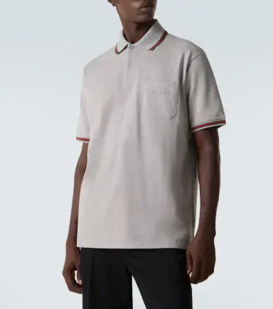 Gucci Web Stripe cotton-blend polo shirt | Thumbnail 2 Gucci Web Stripe cotton-blend polo shirt | Thumbnail 2