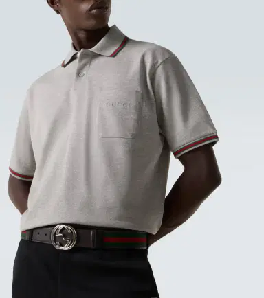 Gucci Web Stripe cotton-blend polo shirt | Thumbnail 3 Gucci Web Stripe cotton-blend polo shirt | Thumbnail 3