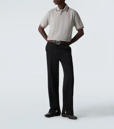 Gucci Web Stripe cotton-blend polo shirt | Thumbnail 4 Gucci Web Stripe cotton-blend polo shirt | Thumbnail 4
